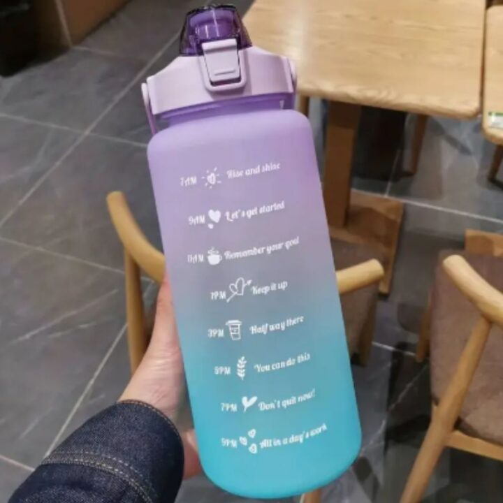 Durable 2L Purple Water Bottle for Kids - Ideal for School, Sports, and Gym