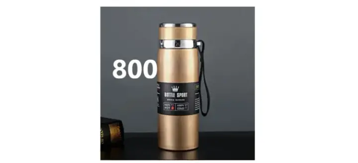 800ML Golden Steel Kids Water Bottle