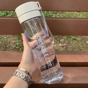 Caramel color 600 ml portable water bottle