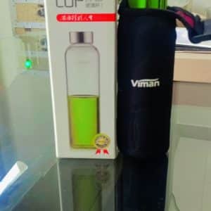 portable cup 500 ml with black cover