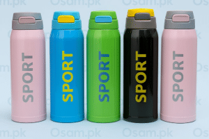 500ml Sport Thermos Water Bottle With Straw