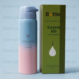Double Color 750ml Sport Thermos Water Bottle With Straw - Perfect for School and Gym