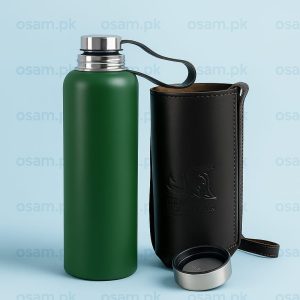Leather Pouch Water Bottle