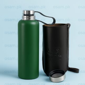Leather Pouch Water Bottle